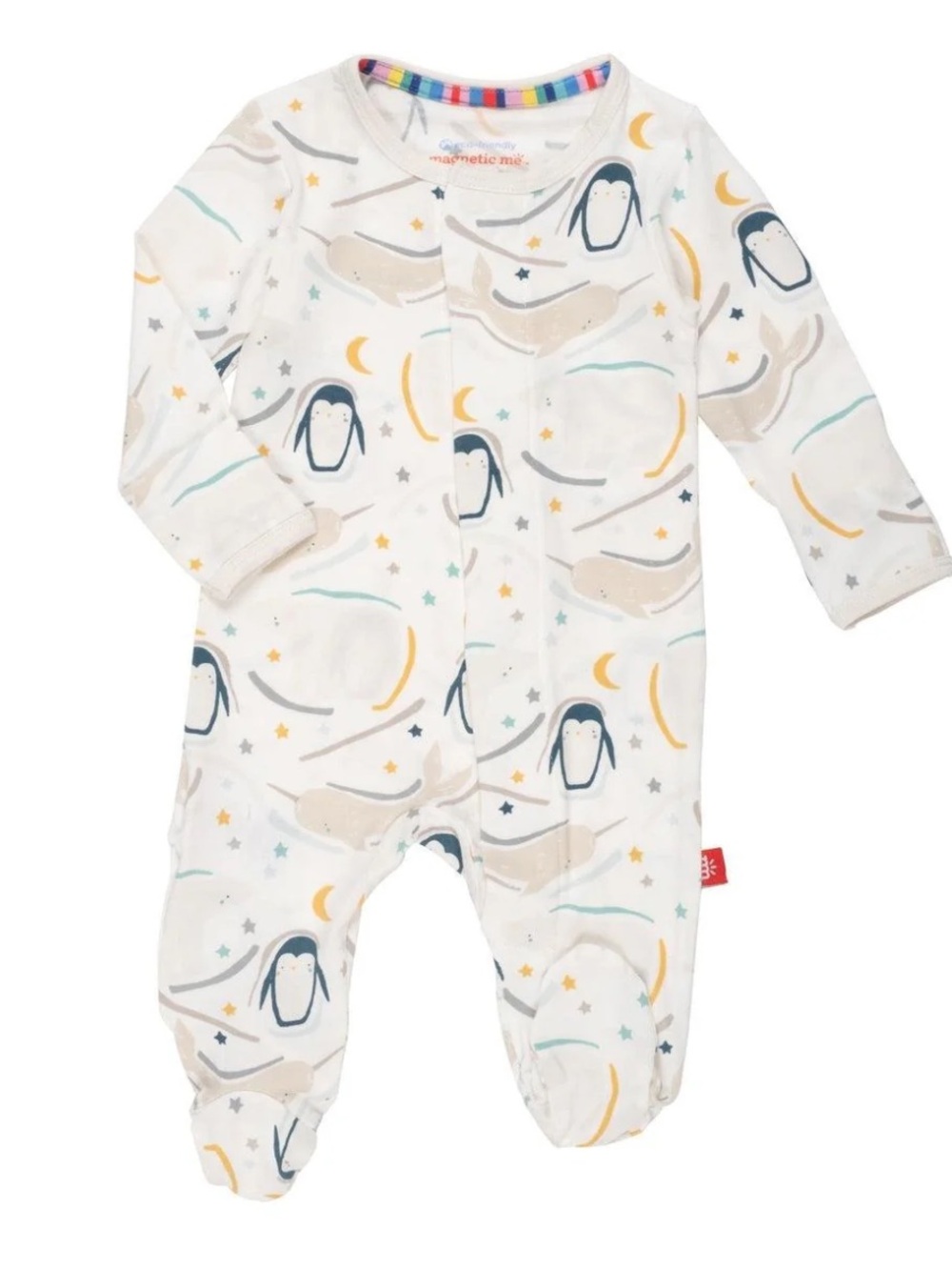 Magnetic Me wish you whale footie pj size 3-6 months